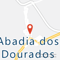 Mapa com localização da Agência AC ABADIA DOS DOURADOS