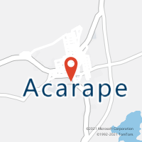 Mapa com localização da Agência AC ACARAPE