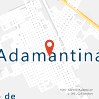 Mapa com localização da Agência AC ADAMANTINA