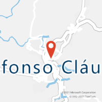 Mapa com localização da Agência AC AFONSO CLAUDIO