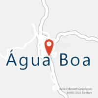 Mapa com localização da Agência AC AGUA BOA