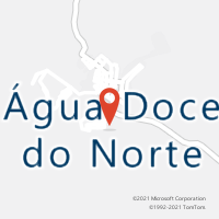 Mapa com localização da Agência AC AGUA DOCE DO NORTE