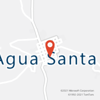 Mapa com localização da Agência AC AGUA SANTA