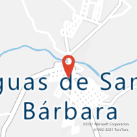 Mapa com localização da Agência AC AGUAS DE SANTA BARBARA