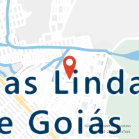 Mapa com localização da Agência AC AGUAS LINDAS DE GOIAS