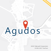 Mapa com localização da Agência AC AGUDOS