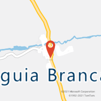 Mapa com localização da Agência AC AGUIA BRANCA
