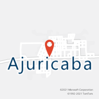 Mapa com localização da Agência AC AJURICABA