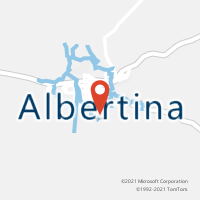 Mapa com localização da Agência AC ALBERTINA