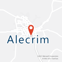 Mapa com localização da Agência AC ALECRIM
