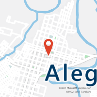 Mapa com localização da Agência AC ALEGRETE