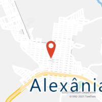 Mapa com localização da Agência AC ALEXANIA