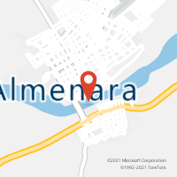 Mapa com localização da Agência AC ALMENARA