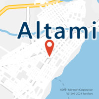 Mapa com localização da Agência AC ALTAMIRA