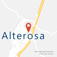 Mapa com localização da Agência AC ALTEROSA