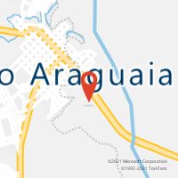 Mapa com localização da Agência AC ALTO ARAGUAIA