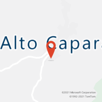 Mapa com localização da Agência AC ALTO CAPARAO