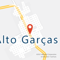 Mapa com localização da Agência AC ALTO GARCAS