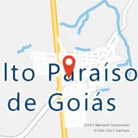 Mapa com localização da Agência AC ALTO PARAISO DE GOIAS