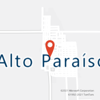 Mapa com localização da Agência AC ALTO PARAISO