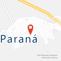 Mapa com localização da Agência AC ALTO PARANA