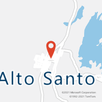 Mapa com localização da Agência AC ALTO SANTO