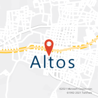 Mapa com localização da Agência AC ALTOS