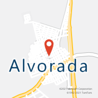 Mapa com localização da Agência AC ALVORADA