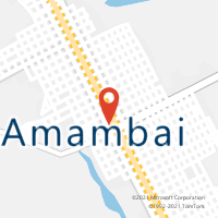 Mapa com localização da Agência AC AMAMBAI