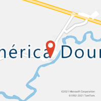 Mapa com localização da Agência AC AMERICA DOURADA