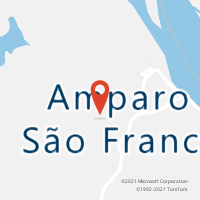 Mapa com localização da Agência AC AMPARO DE SAO FRANCISCO