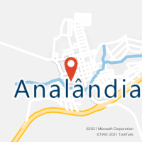 Mapa com localização da Agência AC ANALANDIA