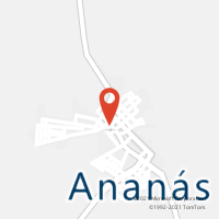 Mapa com localização da Agência AC ANANAS