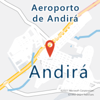 Mapa com localização da Agência AC ANDIRA
