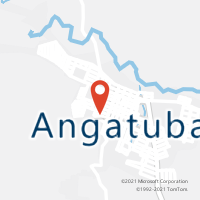 Mapa com localização da Agência AC ANGATUBA