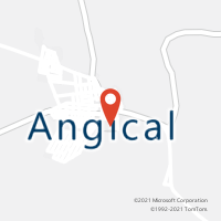 Mapa com localização da Agência AC ANGICAL