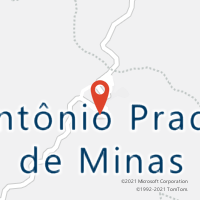 Mapa com localização da Agência AC ANTONIO PRADO DE MINAS