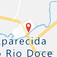 Mapa com localização da Agência AC APARECIDA DO RIO DOCE