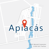 Mapa com localização da Agência AC APIACAS