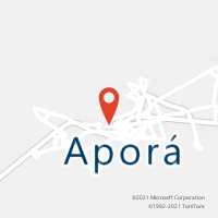 Mapa com localização da Agência AC APORA
