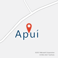 Mapa com localização da Agência AC APUI