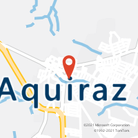 Mapa com localização da Agência AC AQUIRAZ