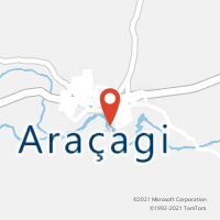 Mapa com localização da Agência AC ARACAGI