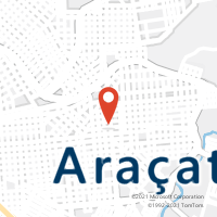 Mapa com localização da Agência AC ARACATUBA