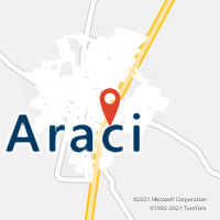 Mapa com localização da Agência AC ARACI
