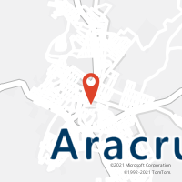 Mapa com localização da Agência AC ARACRUZ