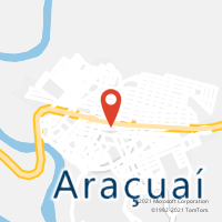 Mapa com localização da Agência AC ARACUAI
