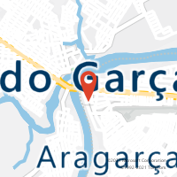 Mapa com localização da Agência AC ARAGARCAS