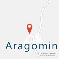 Mapa com localização da Agência AC ARAGOMINAS