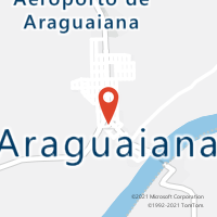 Mapa com localização da Agência AC ARAGUAIANA